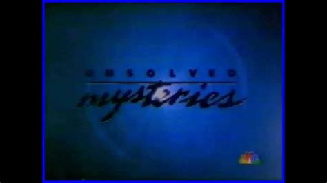 Unsolved Mysteries Theme Song 1997 Cbs Version Youtube