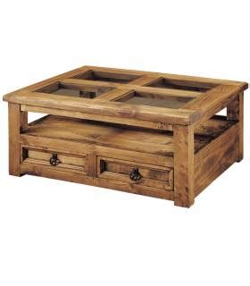 Mesa De Centro Estilo R Stico Tipo Arc N De Madera Maciza En Stock