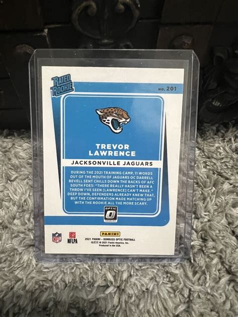 Panini Donruss Optic Rated Rookie Trevor Lawrence Rc Ebay