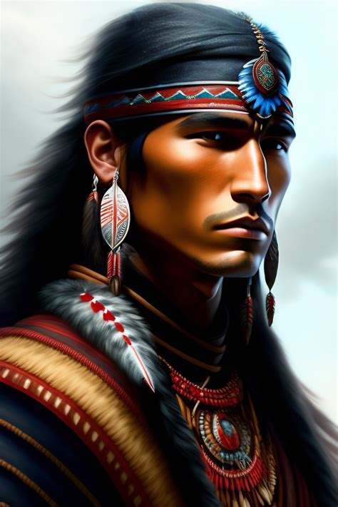 Native American Warrior Painting