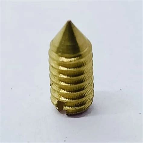 1 5inch Brass Cone Point Grub Screw Diameter 5 Mm At ₹ 515 Piece In Jamnagar