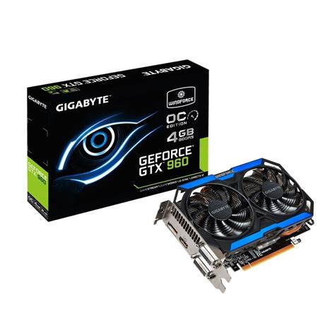 Gigabyte Gv N960oc 4gd Windforce 2x Gtx 960 4gb Gddr5 128 Bit Pci E Desktop Graphics Card Wootware