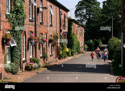 Uk England Cheshire Stockport Reddish Vale Cottages In Vale Road