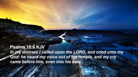 Psalms 186 Kjv Desktop Wallpaper In My Distress I Called Upon The