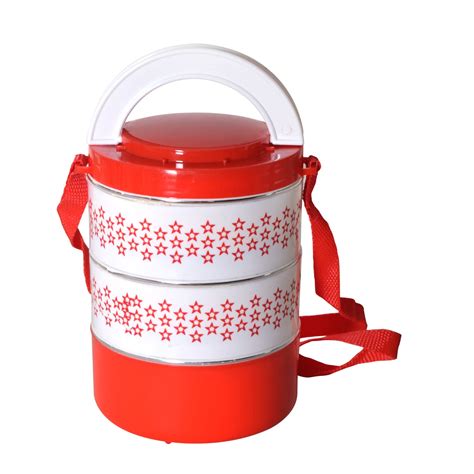 Buy SAURA Twister Layer Insulated Stainless Steel Hot Food Containers Lunch Box With Handle