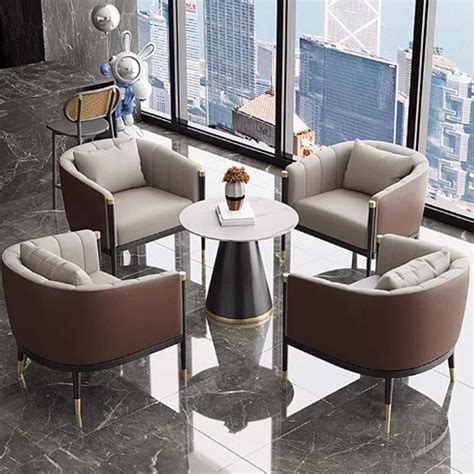 Migety Piece Faux Leather Reception Set Table Included Wayfair