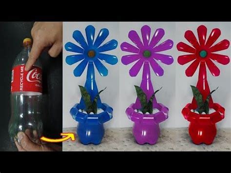 Plastic Bottle Garden Ideas How To Make Unique Flower Pot With Plastic