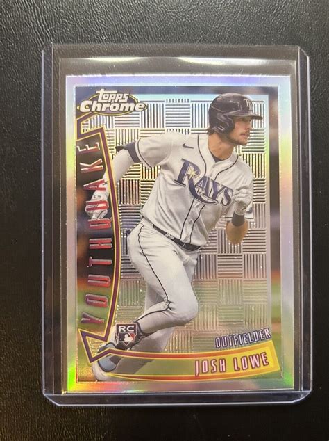 2022 Topps Chrome Sonic Josh Lowe Youthquake Rookie RC Tampa Bay Rays