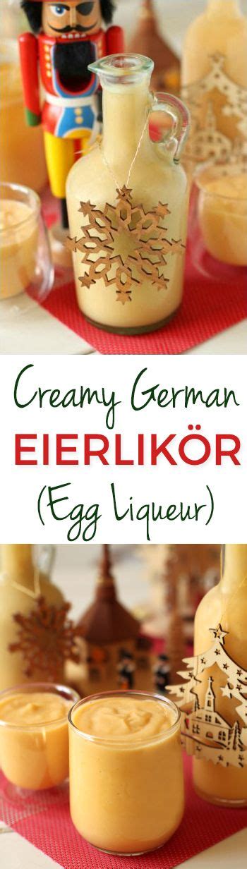 Creamy German Eierlikor Recipe With Egg Liqueur In The Background