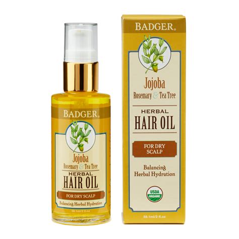 Badger Jojoba Hair Oil 591ml Feelunique