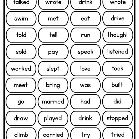 Let’s Learn About Past Tense Booklet