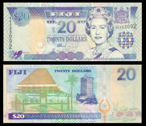 Bankbiljetten A Fiji Dollars Unc Hansmunt