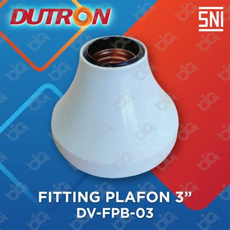 Jual DUTRON Fitting Plafon 3 Inch Bulat Shopee Indonesia