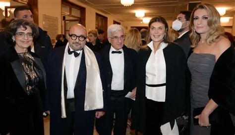 Marina Valensise Gennaro Sangiuliano Luigi Chiariello Con La Moglie