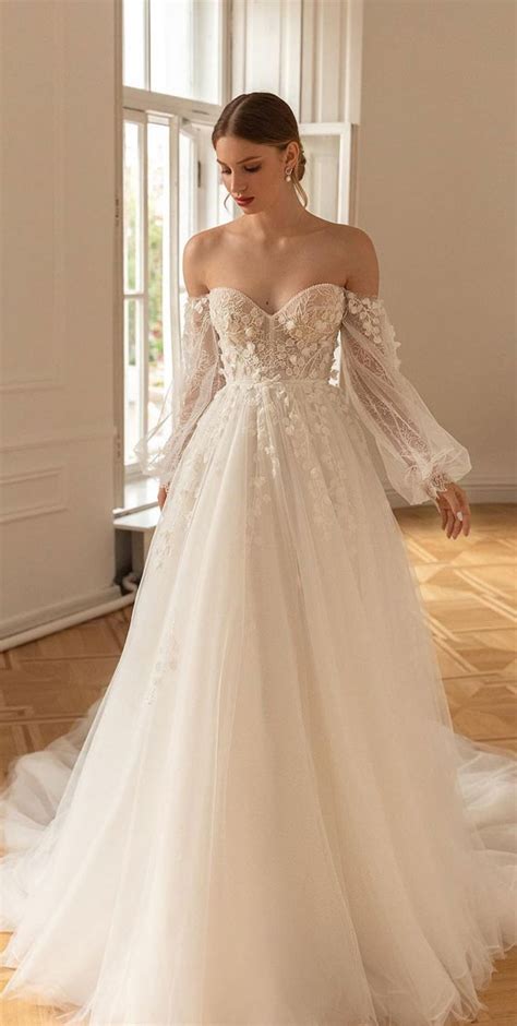 Off Shoulder Wedding Gown 2022