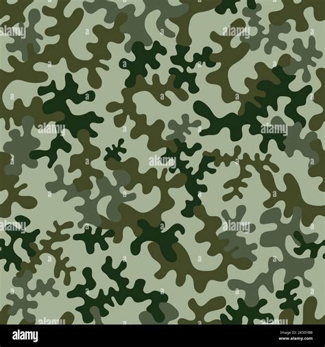 Seamless Camouflage Pattern Vector Illustration Stock Vector Image