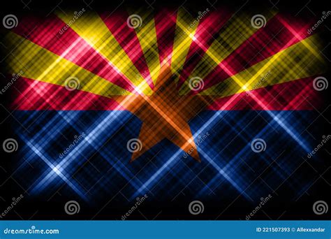 Arizona State Flag, Arizona Flag Background Stock Illustration ...