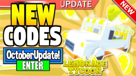 Colorizer All Secret Working Codes For Roblox Lemonade Tycoon