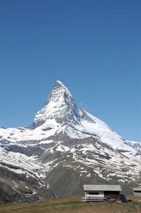 The Summit Of The Matterhorn Stock Photo Image Of Resort Valais