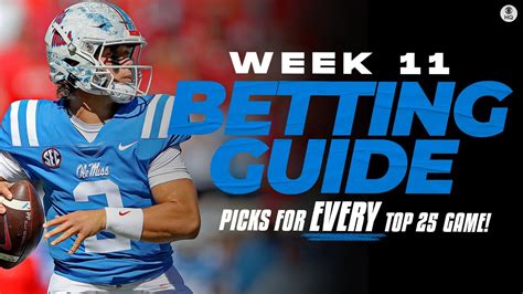 College Football Week 11 Betting Guide Free Picks For Every Ranked