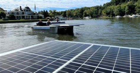 Solar powered boat features clean energy, sustainable design