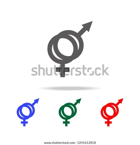 Male Female Sex Symbol Icon Elements Stock Vector Royalty Free 1241612818