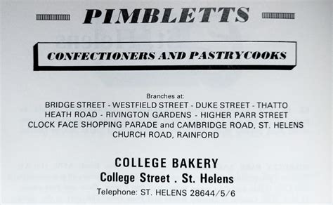 Pimbletts Advertisement Circa St Helens Community Archive