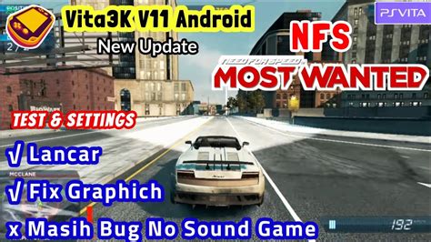 Need For Speed Most Wanted Test Vita3k 11 Android Settings Di