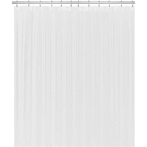 Liba Fabric Bathroom Shower Curtain 72 W X 72 H White Heavyweight Non Toxic Fabric Heavy