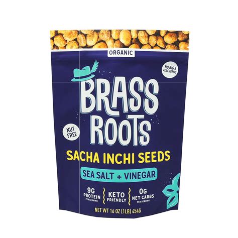 Buy Brass Roots Organic Roasted Sacha Inchi Seeds Keto Paleo