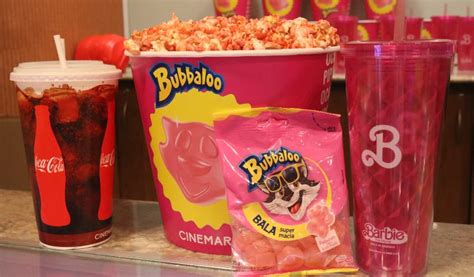 Combo Barbie Cinemark Lança Copo Exclusivo E Pipoca Rosa Riomar Recife