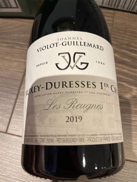 Joann S Violot Guillemard Auxey Duresses Er Cru Les Reugnes Rouge