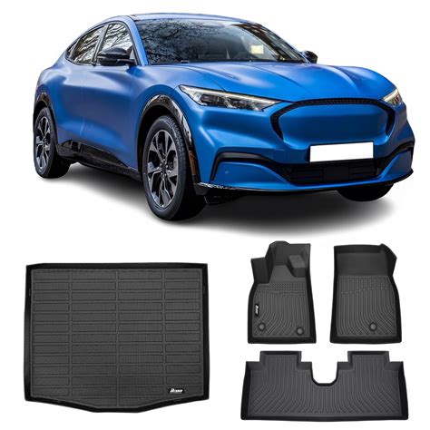 Ikon Motorsports 3D TPE Floor Mats Trunk Mat Compatible With 2021