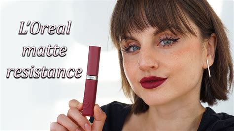 Loreal Infallible Matte Resistance Liquid Lipsticks Swatches Youtube