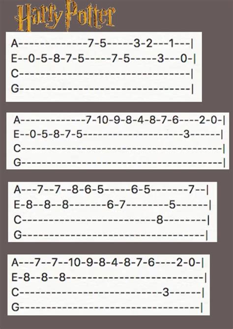 Harry Potter Theme Ukulele Tabs Easy⚡️ Укулеле Песни укулеле