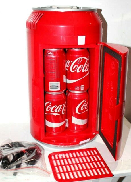 COCA COLA MINI CAN FRIDGE REFRIGERATOR COKE THERMOELECTRIC COOLER 12VDC