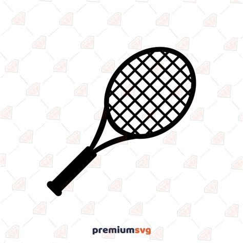 Vector Tennis Racket SVG, PNG, DXF Vector Files | PremiumSVG