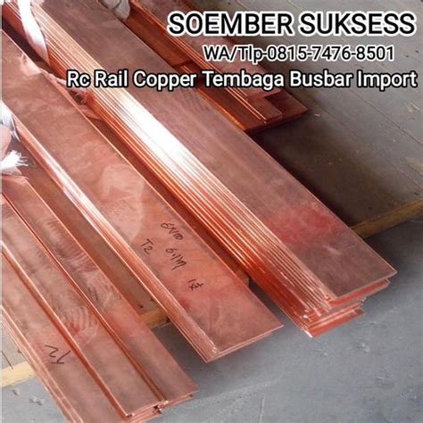 Jual Plat Tembaga Busbar Mm X Mm X Mm Strip Tembaga Busbar