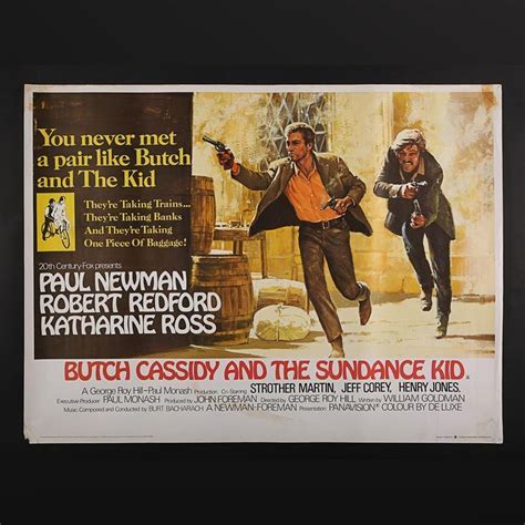 Lot 64 Butch Cassidy And The Sundance Kid 1969 Uk Quad Poster 1969