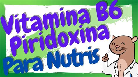 ¿qué Es La Vitamina B6 Piridoxina En Nutrición Youtube