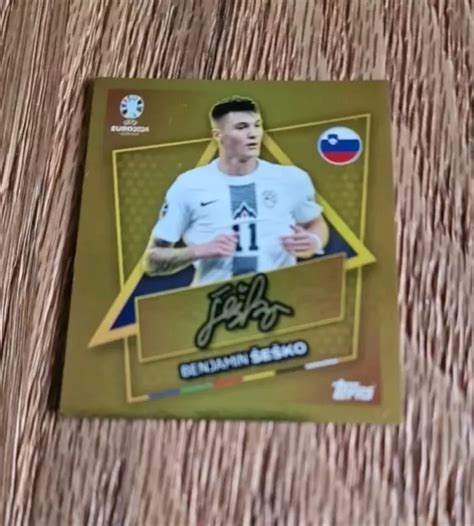 TOPPS UEFA EURO EM 2024 Sticker Nr SVN SP Benjamin Šeško Sesko