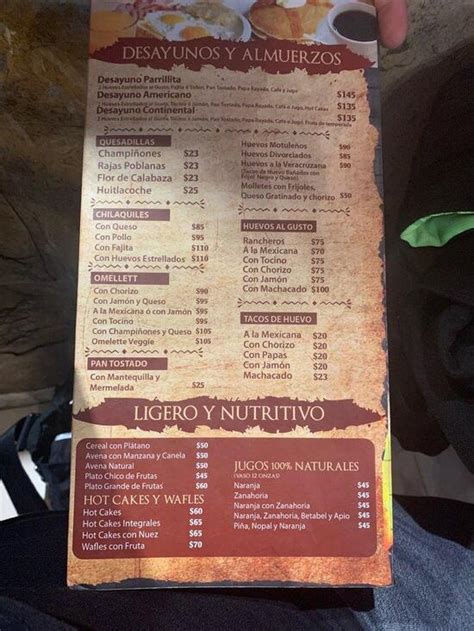 Menu At Laredo´s Parrillita Restaurant Nuevo Laredo Av Vicente