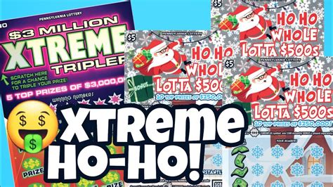 Boom Pa Lottery 3 Million Xtreme Tripler And Ho Ho Whole Lotta