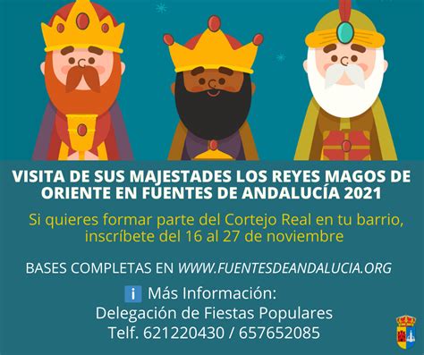 Información Sobre la Visita Sus Majestades Los Reyes Magos de Oriente