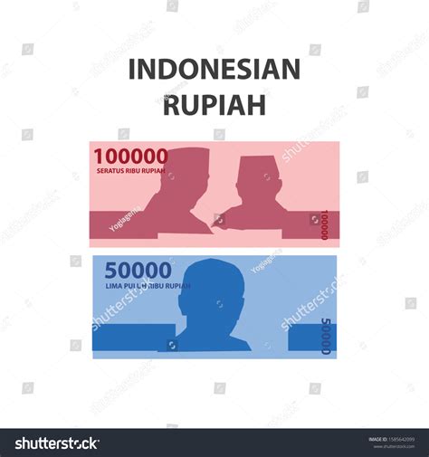 Indonesia Rupiah Money Serious Ribu Lima Stock Vector Royalty Free