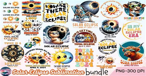 Solar Eclipse Sublimation Bundle Bundle · Creative Fabrica