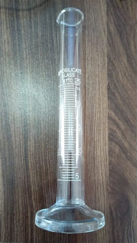 Cylindrical Borosilicate Measuring Cylinder 25 Ml At Rs 28 Piece In Ambala