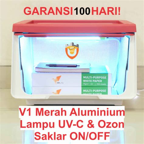 Jual UV C Box Sterilisasi 1 Lampu TUV Manual Kotak Sterilizer