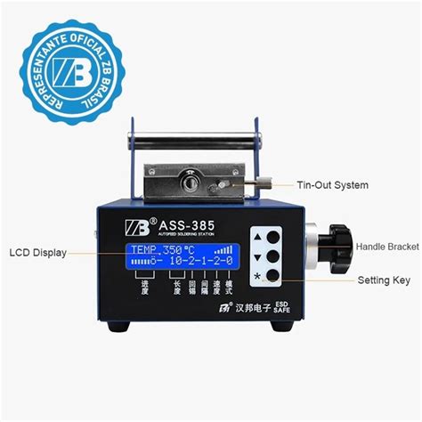 Estação de Solda Automática ASS 385C Representante Oficial ZB Brasil