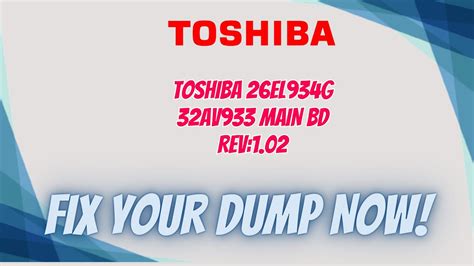 Toshiba El G Main Av Main Bd Rev Firmware For Free